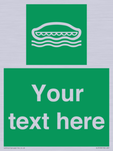 Custom sign safe condition Lifeboat